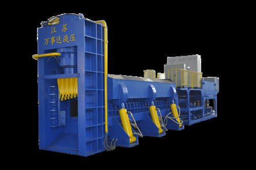 último caso de la compañía sobre La cizalla Baling de 63 toneladas de Jiangsu WANSHIDA exportada con éxito a Sudáfrica, impulsando la industria local de chatarra metálica