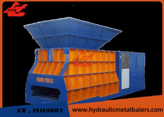 comprar 6300 kN Tesoura hidráulica de recipiente com câmara de alimentação grande e controlo PLC para reciclagem de sucata de metal online manufacture