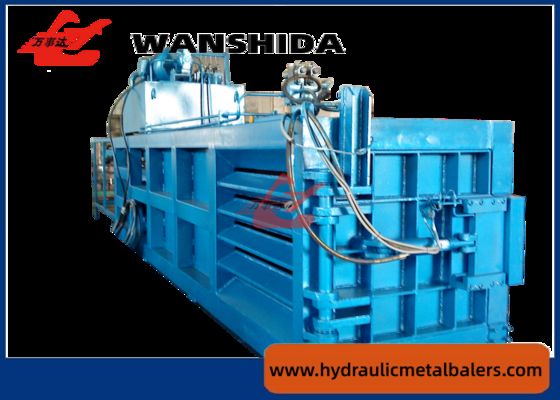 kupować 2200mm Hydrauliczna pozioma prasa do odpadów do belowania kartonu do recyklingu papieru online manufacture