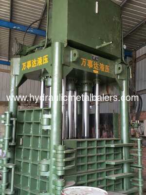 Buy 400 Ton Scrap Metal Briquetting Press with 4000kN Nominal Pressure, Ø140×300mm High-Density Briquettes and 260MPa Forming Pressure for Heavy Cast Iron Recycling Systems online manufacture