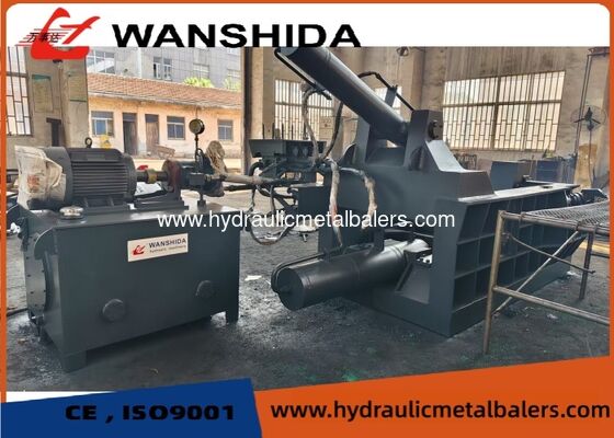 Buy 160 Ton Hydraulic Metal Baler with 1600×1000×800 mm Chamber and Push-Out Discharge for Scrap Recycling online manufacture