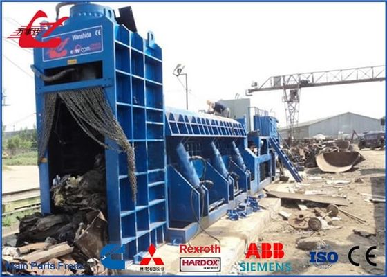 Heavy Duty Baler Shear 74kW Recycling ISO9001 Scrap Baling Press Machine