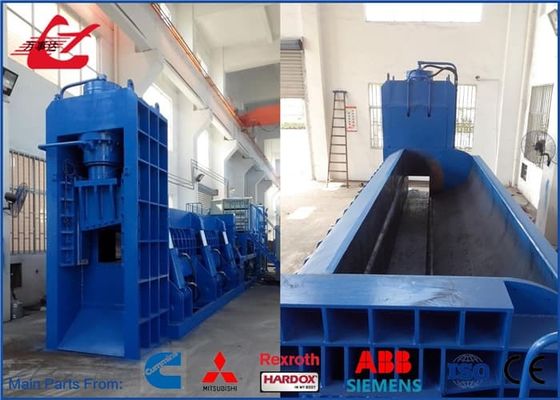 Heavy Duty Baler Shear 74kW Recycling ISO9001 Scrap Baling Press Machine