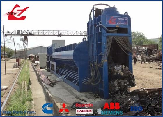 Heavy Duty Baler Shear 74kW Recycling ISO9001 Scrap Baling Press Machine