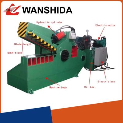 Hydraulic Alligator Metal Shear 1000 Tons Baling Force 75kW Motor hydraulic cutting machine
