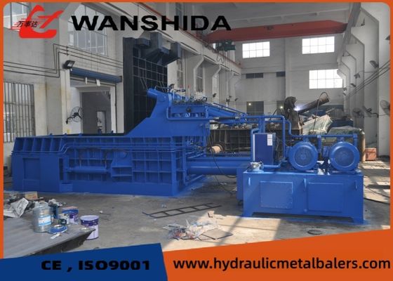 100Ton Hydraulic Metal Baler For Aluminum Scrap With 1200x600mm Chamber