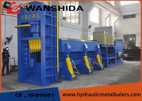 4000KN Scrap Metal Baler Shear Scrap Steel Recycling 74KW Hydraulic Metal Baler