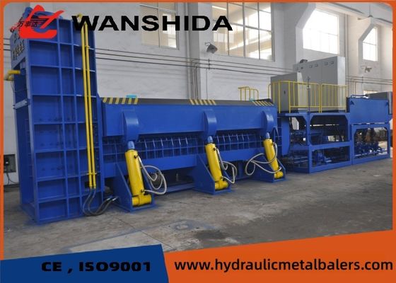 4000KN Scrap Metal Baler Shear Scrap Steel Recycling 74KW Hydraulic Metal Baler