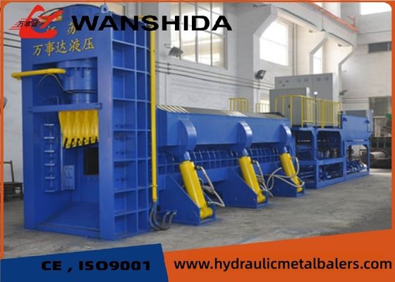 4000KN Scrap Metal Baler Shear Scrap Steel Recycling 74KW Hydraulic Metal Baler