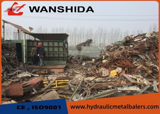 Large Horizontal Steel Cutting Shears 139kW Recycling Facilities Scrap Cutting Machine