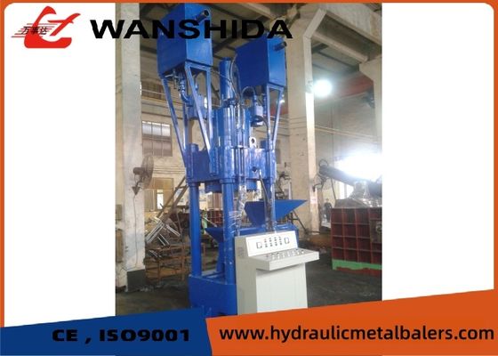 3150kN Scrap Briquetting Press For Cast Iron Sawdust Semi Automatic HighDensity