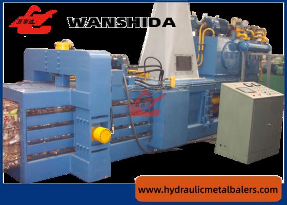 2200mm Hydraulic Horizontal Waste Baler Cardboard Baling Machine For Paper Recycling