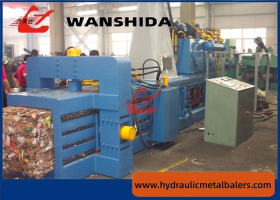 High Capacity 54.5kw Waste Baling Machine For Cardboard Chain Type