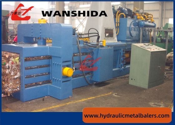 High Capacity 54.5kw Waste Baling Machine For Cardboard Chain Type