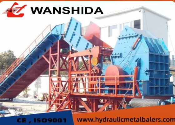 Heavy Duty Scrap Metal Shredder Line Vehicles Scrap Crusher Machine