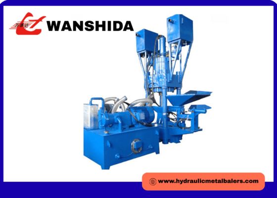 Copper Hydraulic Briquette Press Machine 1600kg/H 196MPA Belling Machine For Scrap Baling