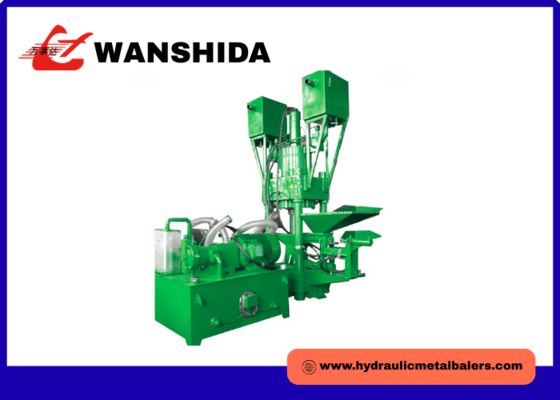 800 - 1200kg/Hour Scrap Briquetting Press Heavy Duty Recycling Scrap Baling Machine