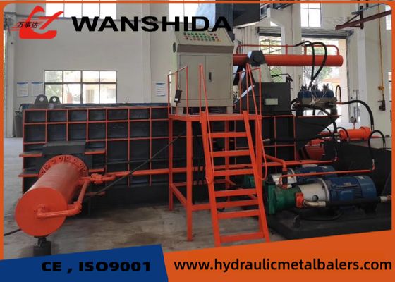 45 X 3KW Scrap Iron Baler  Large Scale Steel Baling Machine For Metal Recycling Centers
